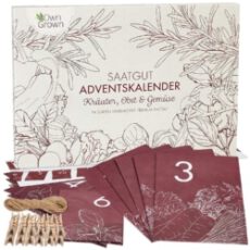 Samen Adventskalender 2020: Nachhaltiger Küche und Garten Adventskalender mit Kräuter, Obst, Gemüse Samen