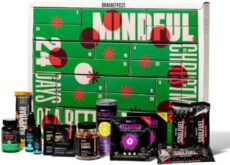 BRAINEFFECT 2-In-1 Adventskalender 2021 - Vegane Mind Food's für Fitness-Liebhaber und Biohacker + Digitales Coaching, Adventskalender Männer