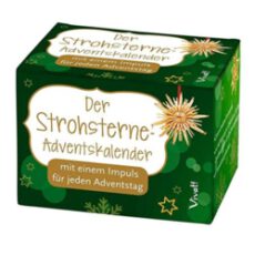 24 verschiedene Strohsterne für jeden Adventstag