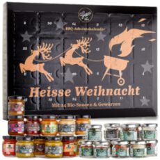 Gepp’s Bio BBQ Adventskalender I Enthält Saucen, Gewürze, Rubs & Dips zum Kochen und Grillen I Geschenk für Männer & Frauen I Feinkost Kalender mit 24 Überraschungen für die Adventszeit