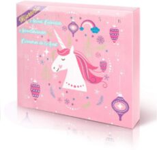 MJARTORIA 2021 Einhorn Adventskalender Beauty Make-up für Weihnachtskalender Kinder-Adventskalender für Mädchen, Frauen, Teenager Beauty Makeup Lippenstift, Schmetterling Halskette Anhänger Geschenke